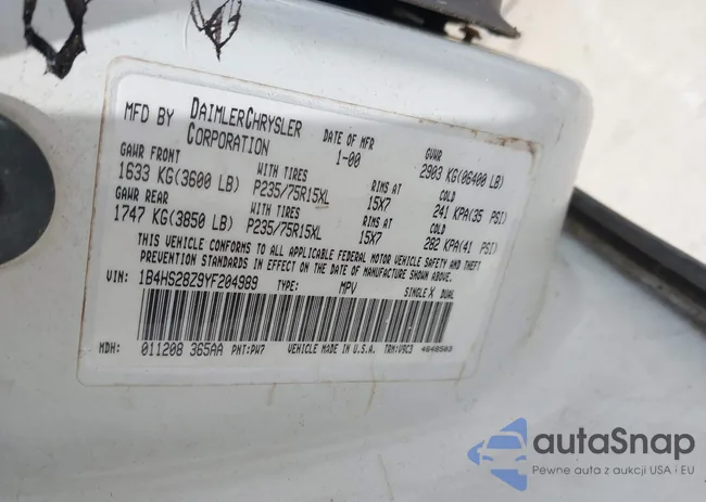 1B4HS28Z9YF204989: 44511922