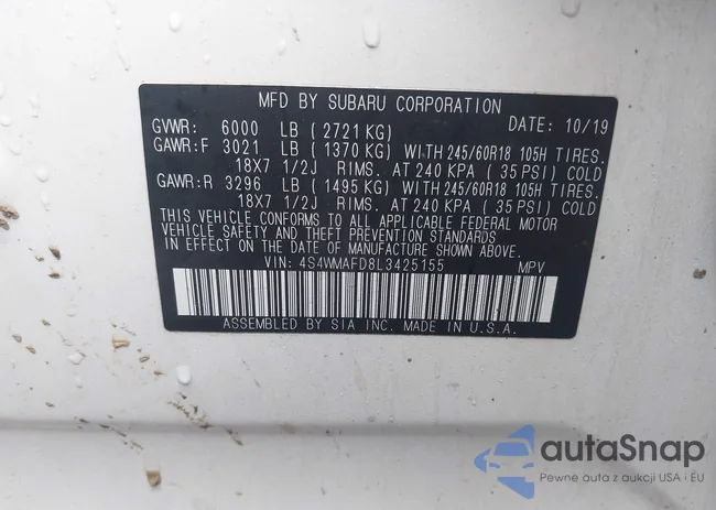 4S4WMAFD8L3425155: 44511942