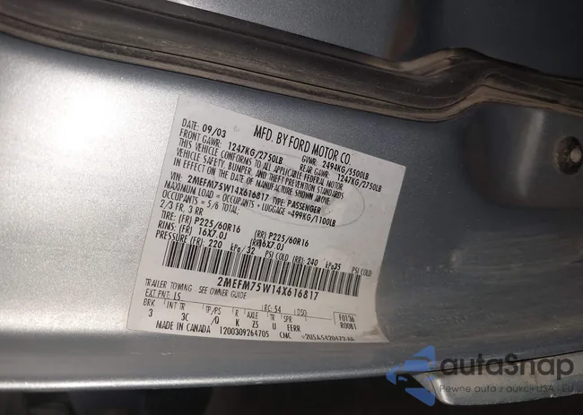 2MEFM75W14X616817: 44512088