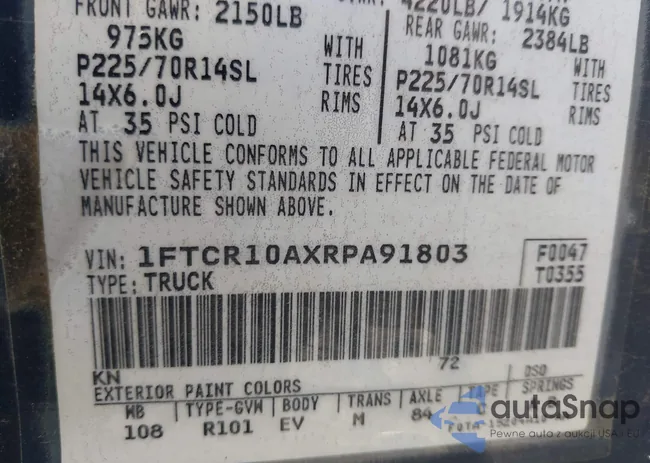1FTCR10AXRPA91803: 44512092
