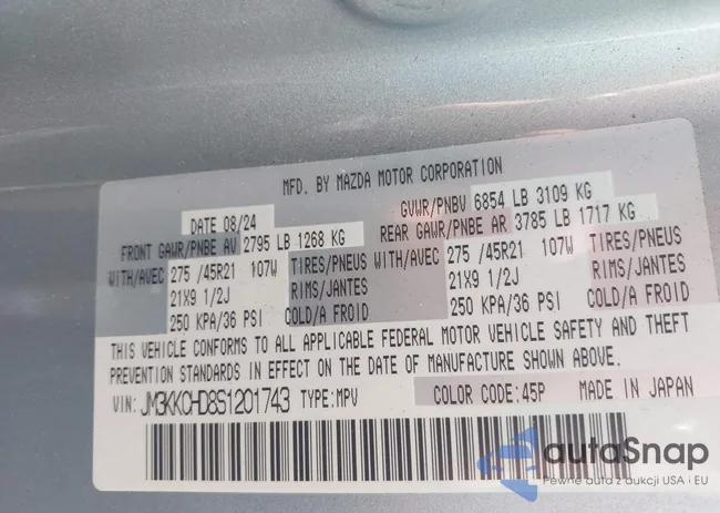 JM3KKCHD8S1201743: 44512107