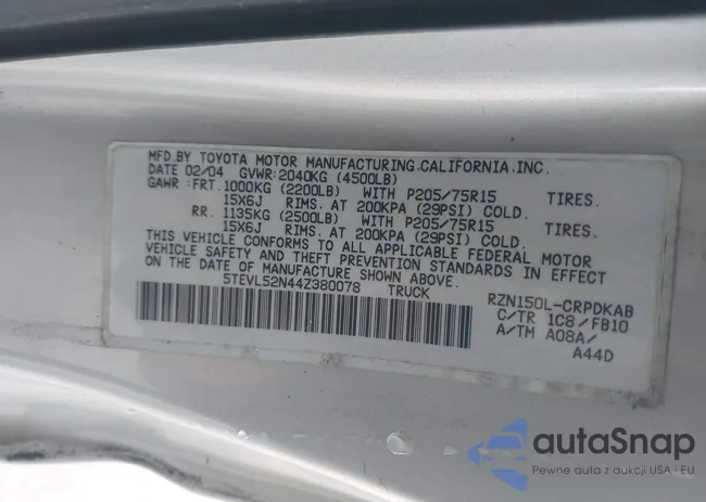 5TEVL52N44Z380078: 44511319