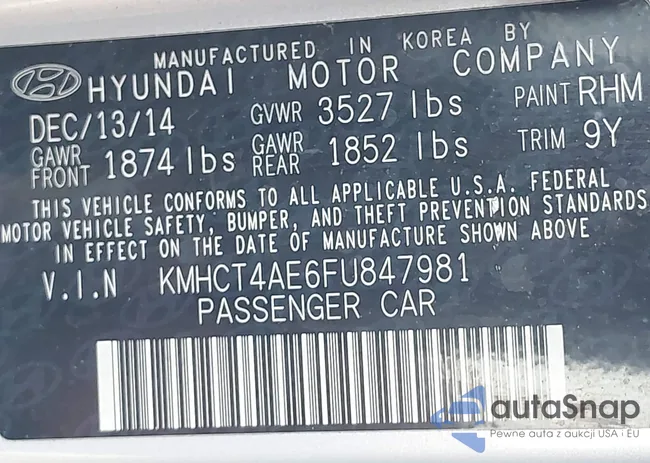 KMHCT4AE6FU847981: 44511382