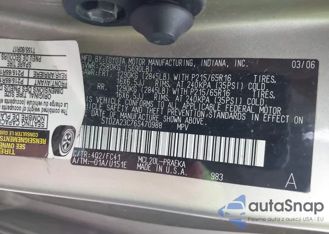 5TDZA23C76S470988: 44511551