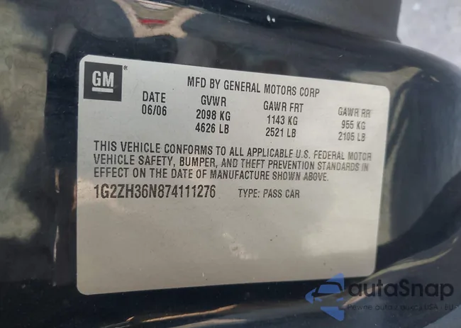 1G2ZH36N874111276: 44511615