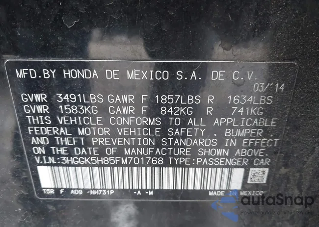 3HGGK5H85FM701768: 44512745