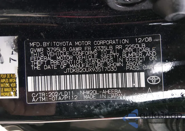 JTDKB20UX93517030: 44512840