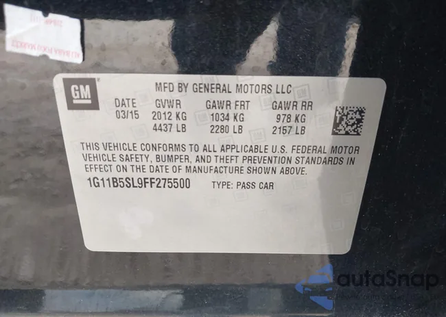 1G11B5SL9FF275500: 44513033