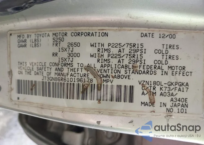 JT3GN86R610196178: 44513123