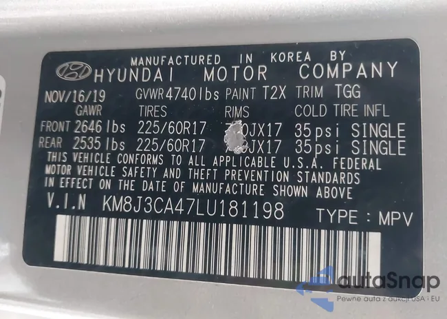 KM8J3CA47LU181198: 44513192