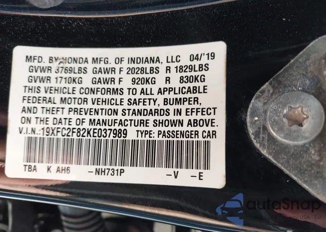 19XFC2F82KE037989: 44512380