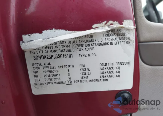 3GNDA23P06S616101: 44512447