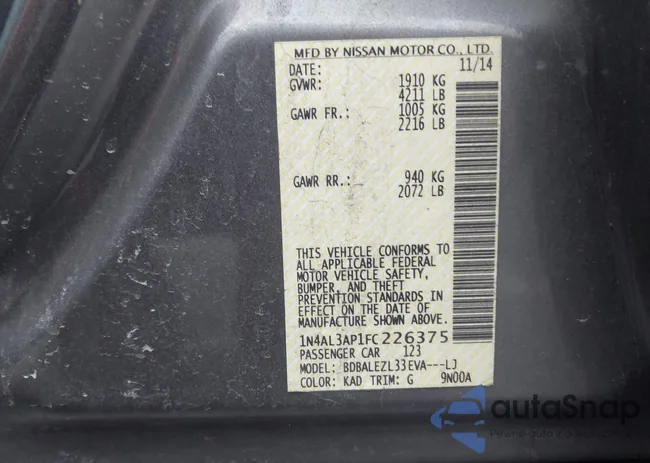 1N4AL3AP1FC226375: 44512619