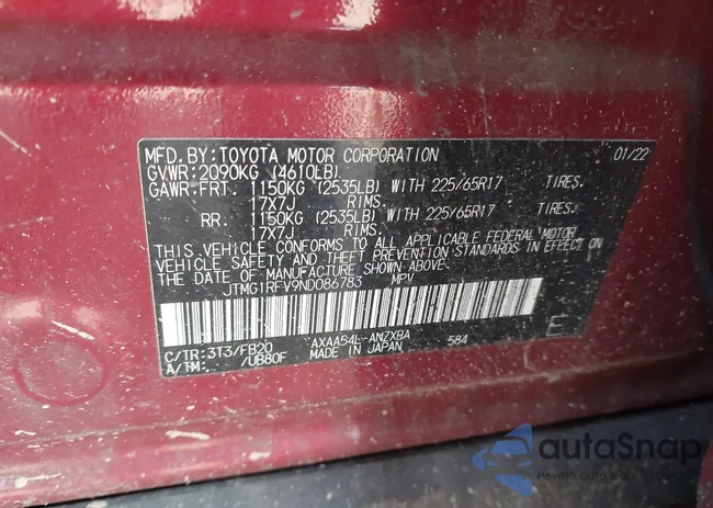 JTMG1RFV9ND086783: 44513681