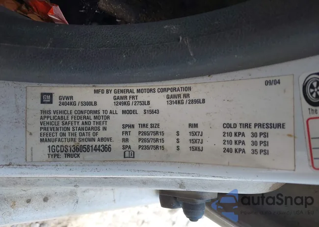 1GCDS136058144366: 44513700