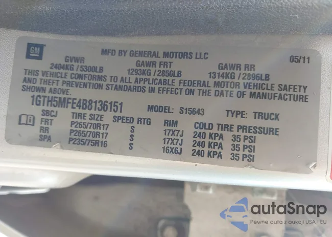 1GTH5MFE4B8136151: 44513710