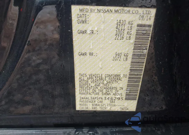 1N4AL3AP5FN346295: 44513726