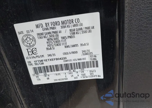 1FTMF1ETXEFB04220: 44513839