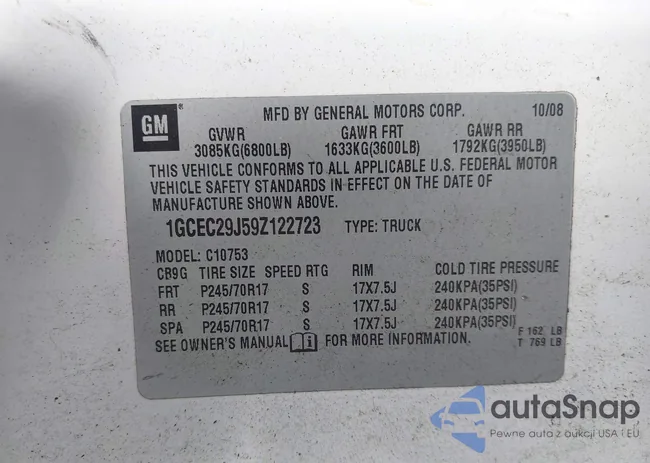 1GCEC29J59Z122723: 44513959