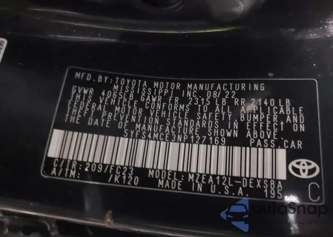 5YFS4MCE3NP127169: 44514187