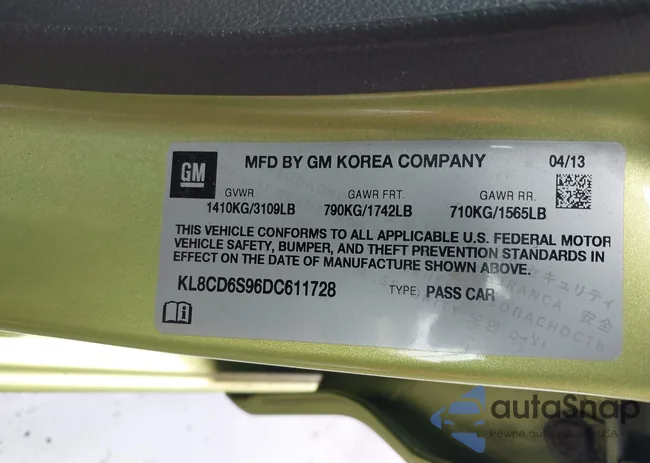 KL8CD6S96DC611728: 44513246