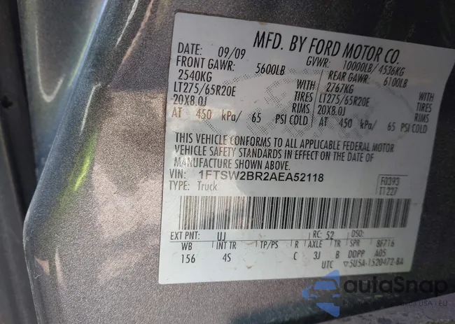 1FTSW2BR2AEA52118: 44513460