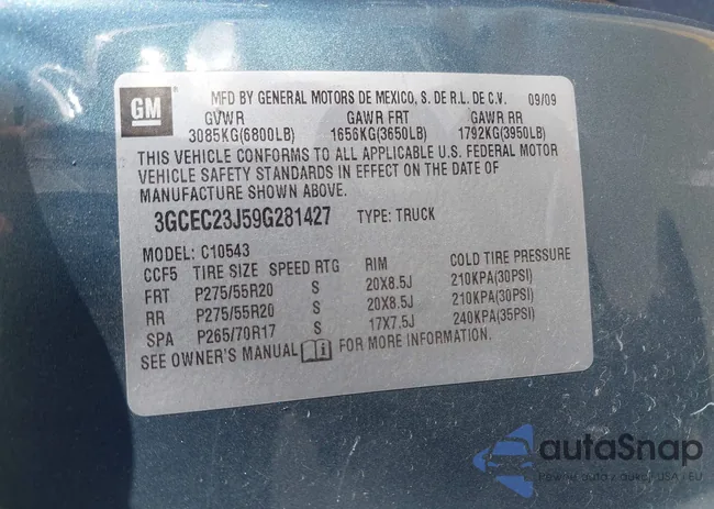 3GCEC23J59G281427: 44513506