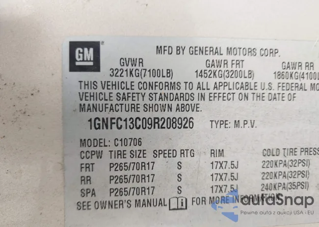 1GNFC13C09R208926: 44513577