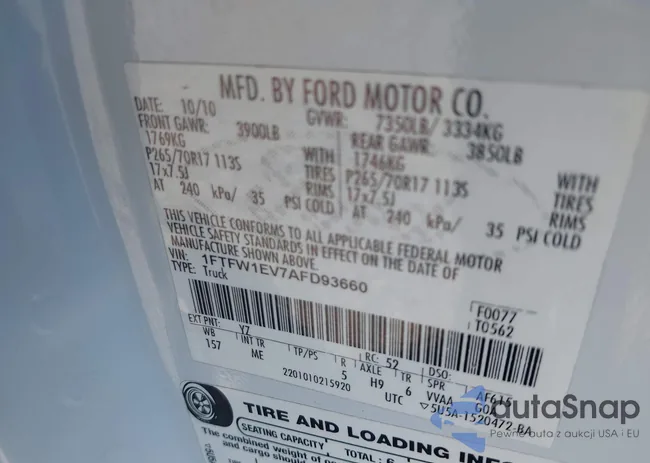 1FTFW1EV7AFD93660: 44513599