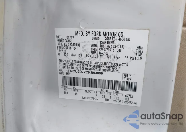 1FMCU9D72CKB93009: 44514657