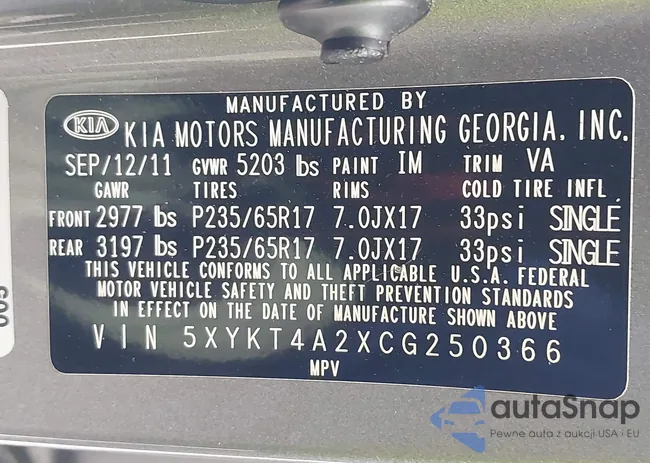 5XYKT4A2XCG250366: 44514690