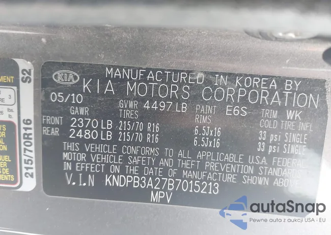 KNDPB3A27B7015213: 44514743