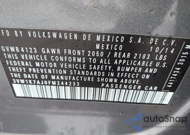 3VW1K7AJ0FM244233: 44514775