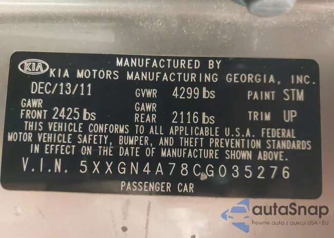 5XXGN4A78CG035276: 44514819