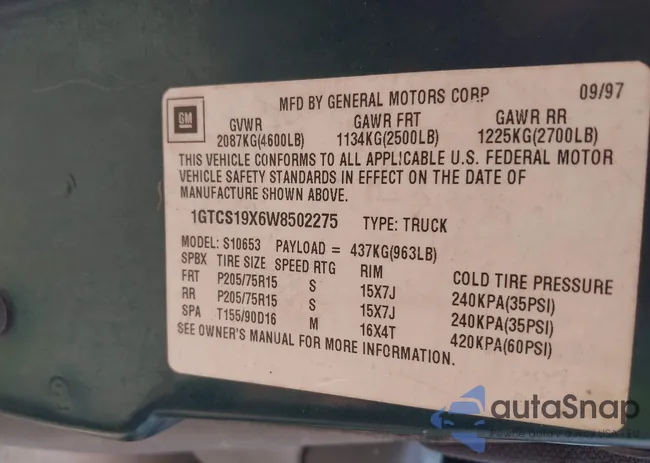 1GTCS19X238283262: 44514830