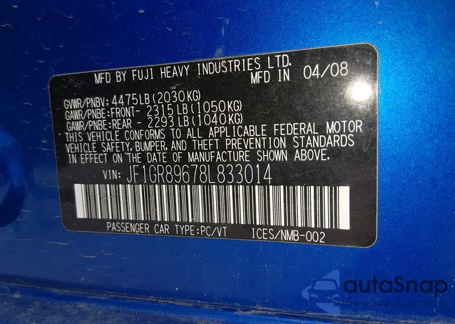 JF1GR89678L833014: 44514923