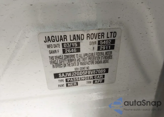 SAJWJ2GD5F8V87089: 44515042