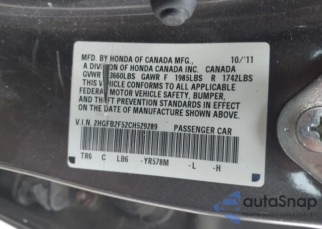 2HGFB2F52CH529289: 44514265