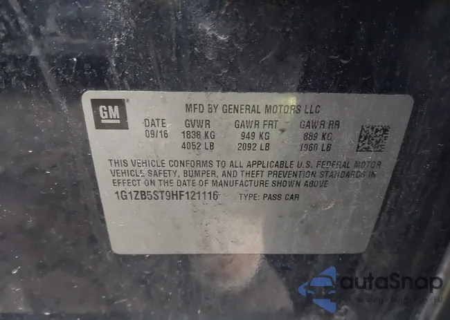 1G1ZB5ST9HF121116: 44514464