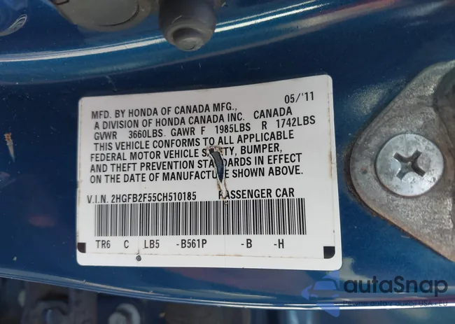 2HGFB2F55CH510185: 44514529