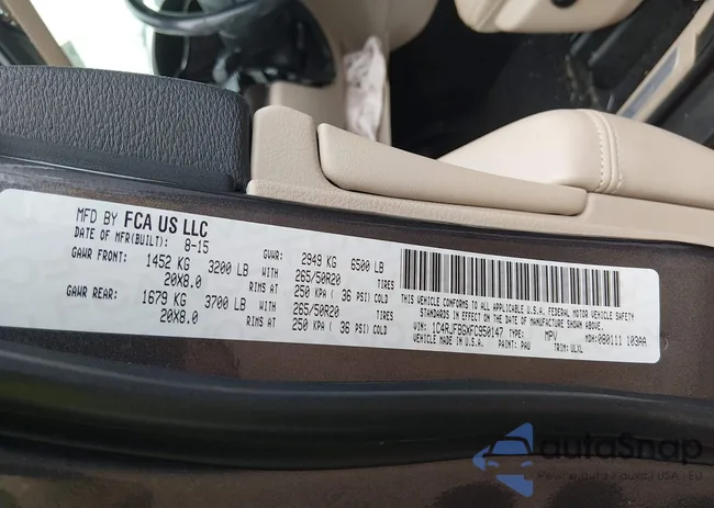 1C4RJFBGXFC950147: 44515664