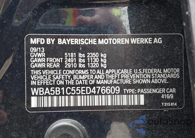 WBA5B1C55ED476609: 44515712