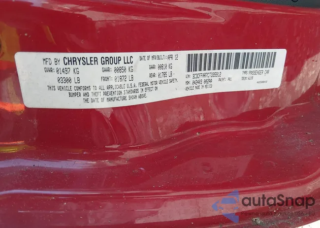 3C3CFFAR7CT335912: 44515872