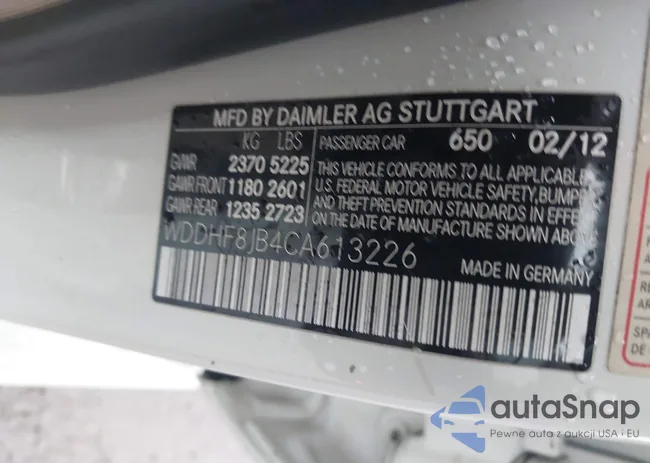 WDDHF8JB4CA613226: 44515926