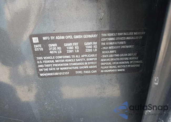 W04GN5EC3B1012151: 44515928