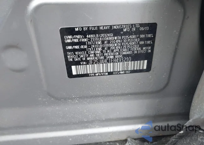 JF2SJAHC1EH493210: 44515959