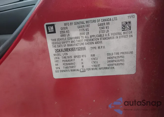 2GKALMEK8E6192896: 44516044