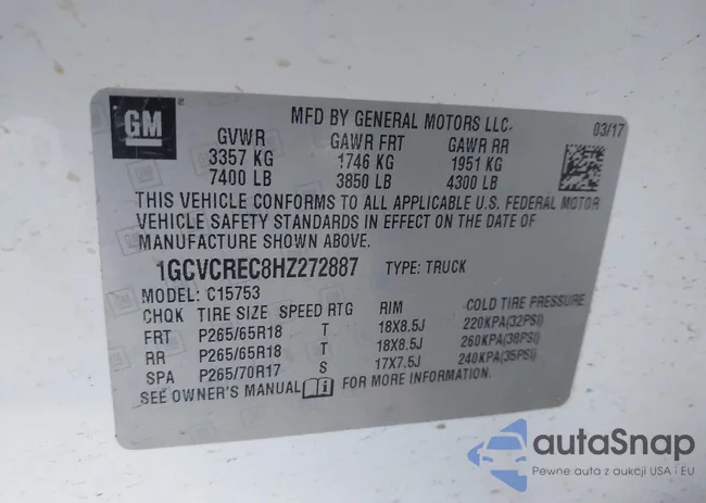 1GCVCREC8HZ272887: 44515397