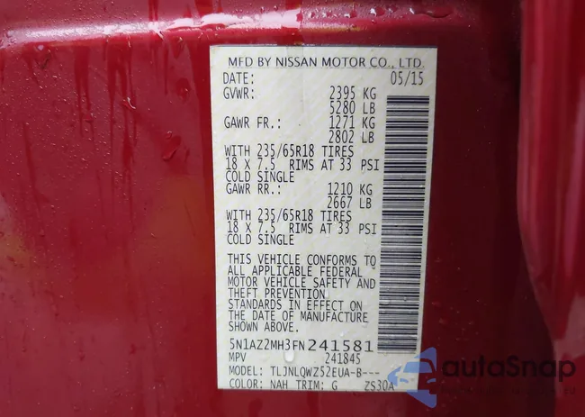 5N1AZ2MH3FN241581: 44515497