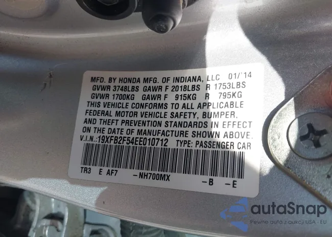 19XFB2F54EE010712: 44515555